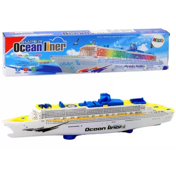 LEAN TOYS Statek wycieczkowy z światłami i dźwiękami