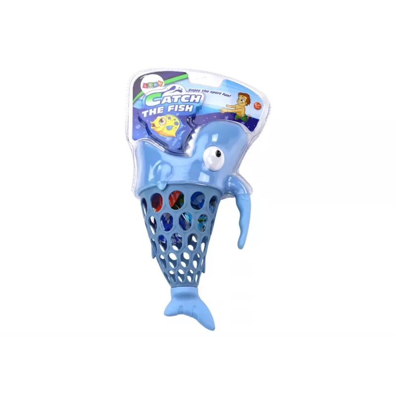LEAN TOYS Koszyk Wędkarski Uchwyt na Ryby Rekin Niebieski