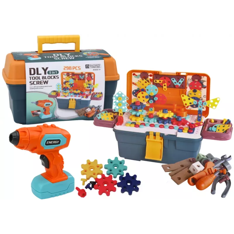 LEAN TOYS 3D Construction Puzzle Bricks In DIY Box Disassembly Drill