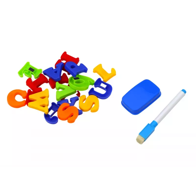 LEAN TOYS Magnetyczna Tablica Edukacyjna Litery Cyfry Marker Gąbka