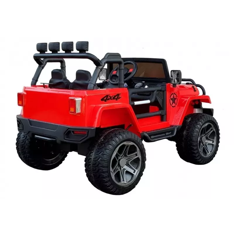 LEAN CARS Elektryczny samochodzik WXE-1688 4x4 Czerwony