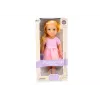 Lalka LEAN TOYS w sukience z tiulem, różowa, blond włosy