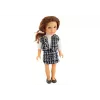 LEAN TOYS Lalka Steffi Love w Eleganckim Kraciastym Ubraniu Brązowe Włosy
