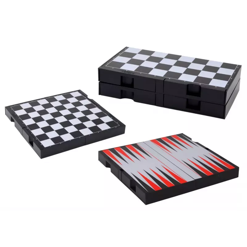 LEAN TOYS 3w1 Zestaw Gier Magnetyczna Plansza Szachy Warcaby Backgammon