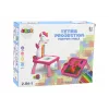 LEAN TOYS Mini Projektor Tetris Stół 2w1 Niebieski Jednorożec
