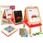 LEAN TOYS 3w1 Wielofunkcyjny Dwustronny Chiński Stół do Gry - Mahjong, Karty i Gry Planszowe, Składany, Zielony Filc