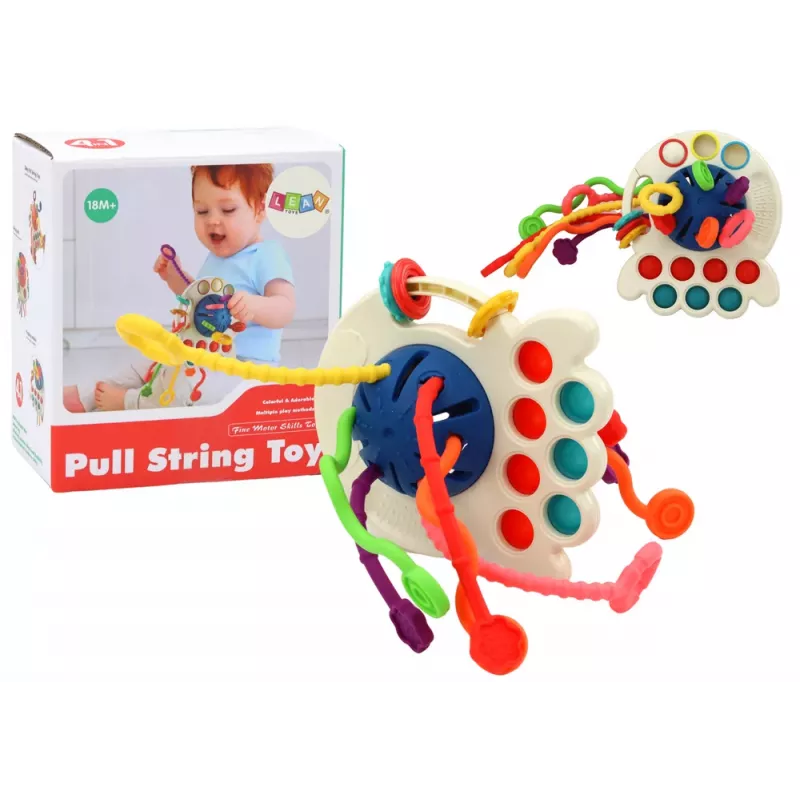 LEAN TOYS Kolorowy Gryzak Ośmiornica Sensoryczna dla Niemowląt
