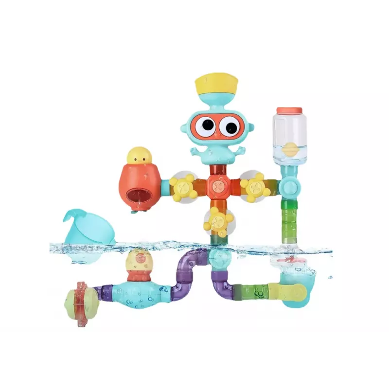LEAN TOYS Interaktywna Edukacyjna Zabawka Wodna do Kąpieli, Planet Man