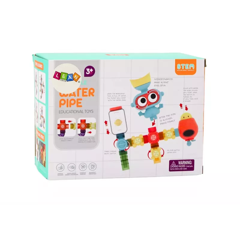 LEAN TOYS Interaktywna Edukacyjna Zabawka Wodna do Kąpieli, Planet Man