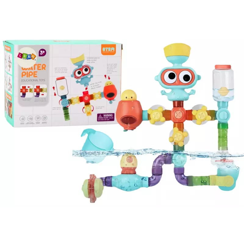 LEAN TOYS Interaktywna Edukacyjna Zabawka Wodna do Kąpieli, Planet Man