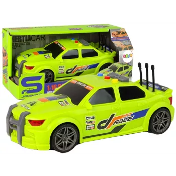 LEAN TOYS Samochód Sportowy Wyścigowy Światła Dźwięki Zielony 1:16