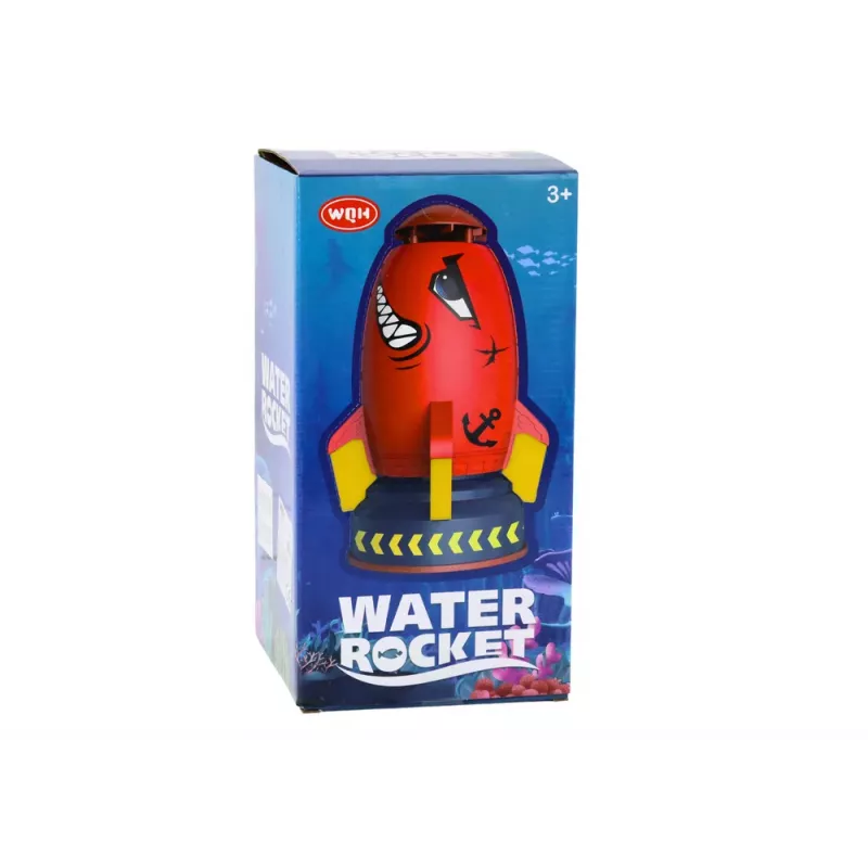 LEAN TOYS Wodna Rakieta Zraszacz Wyrzutnia Red Shark