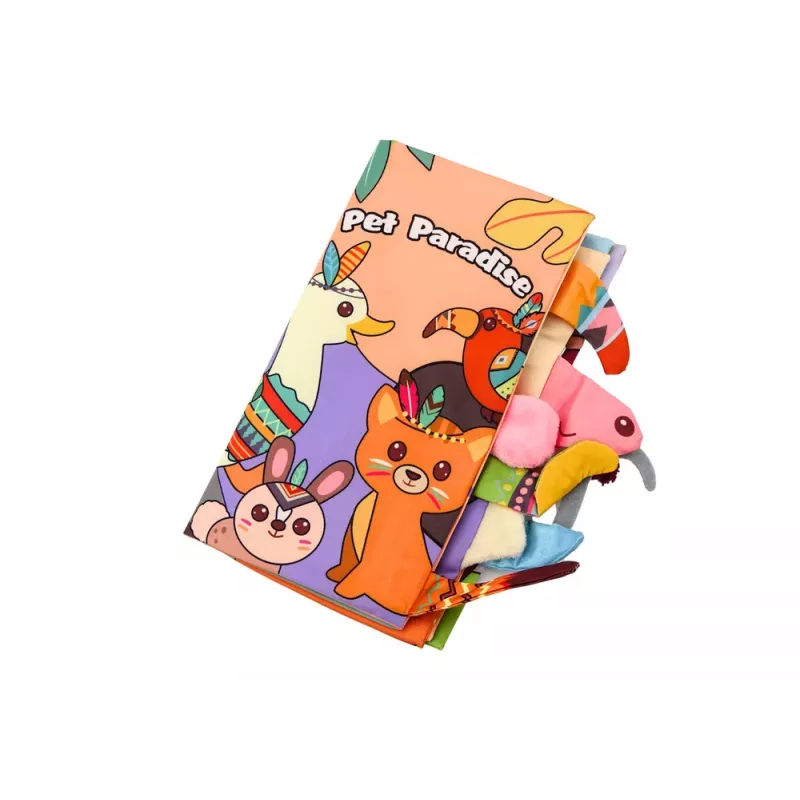 LEAN TOYS Miękka Książeczka Edukacyjna Szeleszczące Zwierzęta Leśne