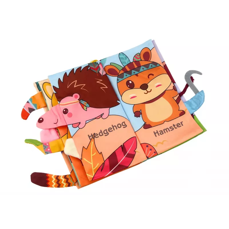 LEAN TOYS Miękka Książeczka Edukacyjna Szeleszczące Zwierzęta Leśne