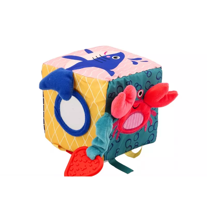 LEAN TOYS Sensory Cube Sea Animals Rustling Interactive Educational
