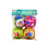 LEAN TOYS Zestaw miękkich piłek, kolorowe edukacyjne grzechotki, 4 szt.