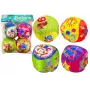 LEAN TOYS Zestaw miękkich piłek, kolorowe edukacyjne grzechotki, 4 szt.