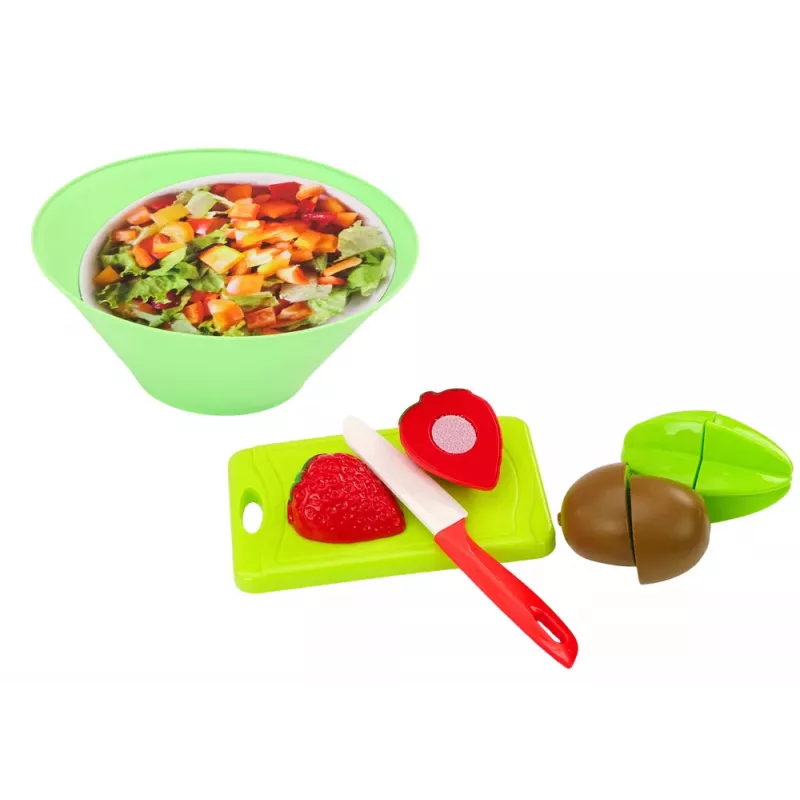 LEAN TOYS Zestaw do krojenia owoców Sałatka Sztućce Taca Artykuły spożywcze 25 szt.