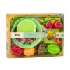 LEAN TOYS Zestaw do krojenia owoców Sałatka Sztućce Taca Artykuły spożywcze 25 szt.