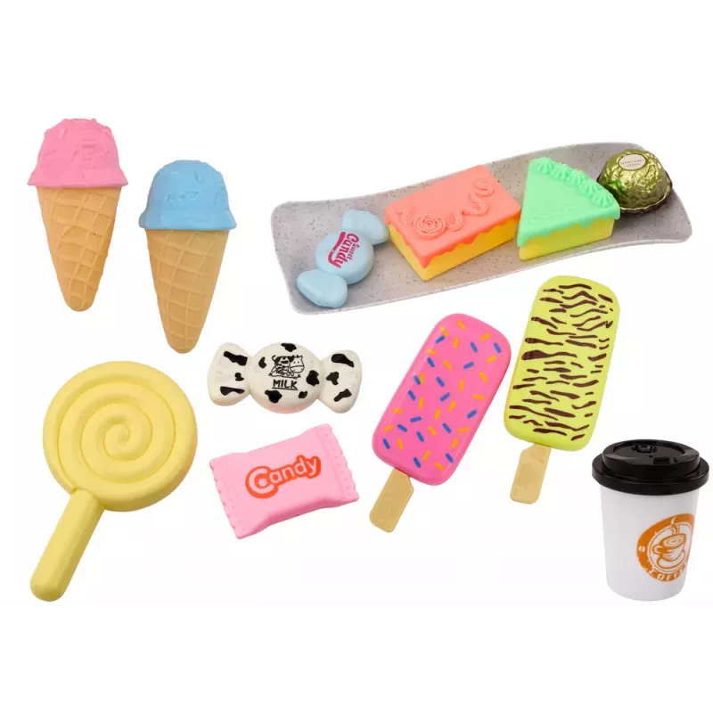 LEAN TOYS Zestaw Cukiernia Kawiarnia Słodycze Figurki Ciasto Kawowe 25 szt.