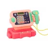 LEAN TOYS Kasa Sklepowa Nauka Liczenia Monet Wózek Zakupowy Światła Dźwięki Różowy