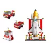 LEAN TOYS Klocki Konstrukcyjne Rakieta Kosmiczna 6w1 Pojazdy Kosmiczne 1000 szt.
