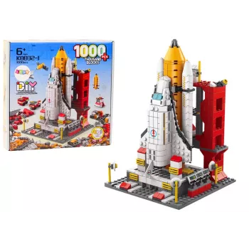LEAN TOYS Klocki Konstrukcyjne Rakieta Kosmiczna 6w1 Pojazdy Kosmiczne 1000 szt.
