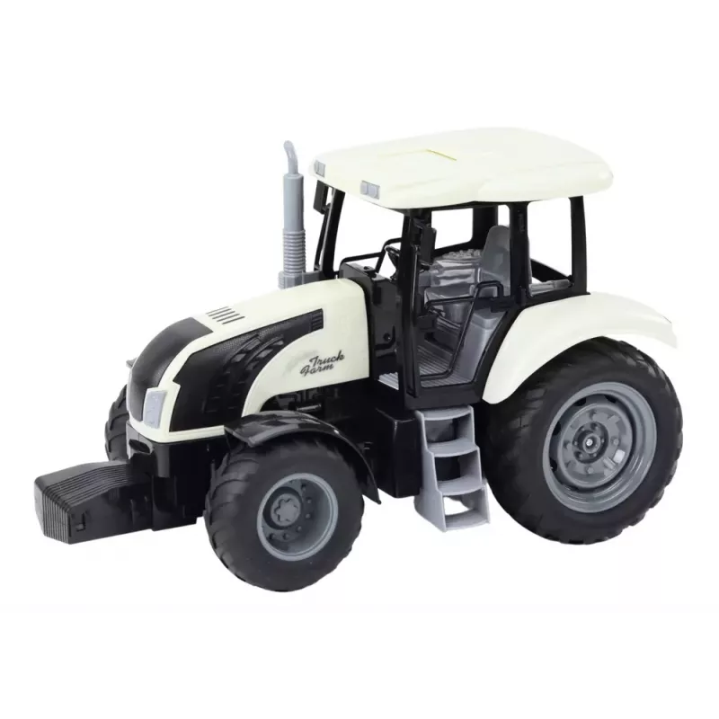 LEAN TOYS Zdalnie Sterowany Ciągnik RC 2.4G Dźwięki Biały