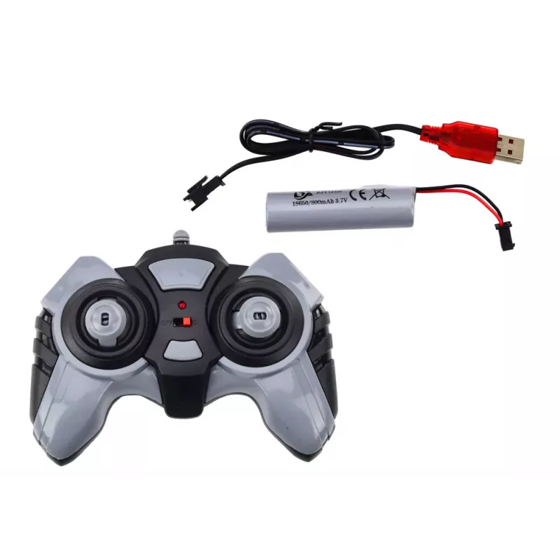 LEAN TOYS Zdalnie Sterowany Ciągnik RC 2.4G Dźwięki Biały
