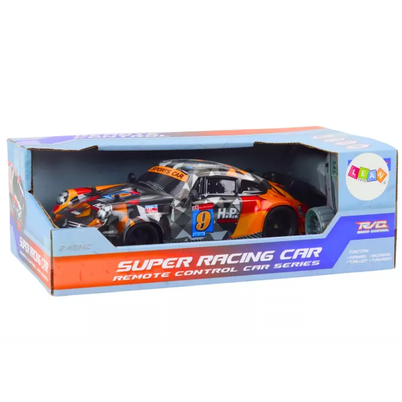 LEAN TOYS RC Samochód zdalnie sterowany 1:18 Gumowe koła Drift Pomarańczowy