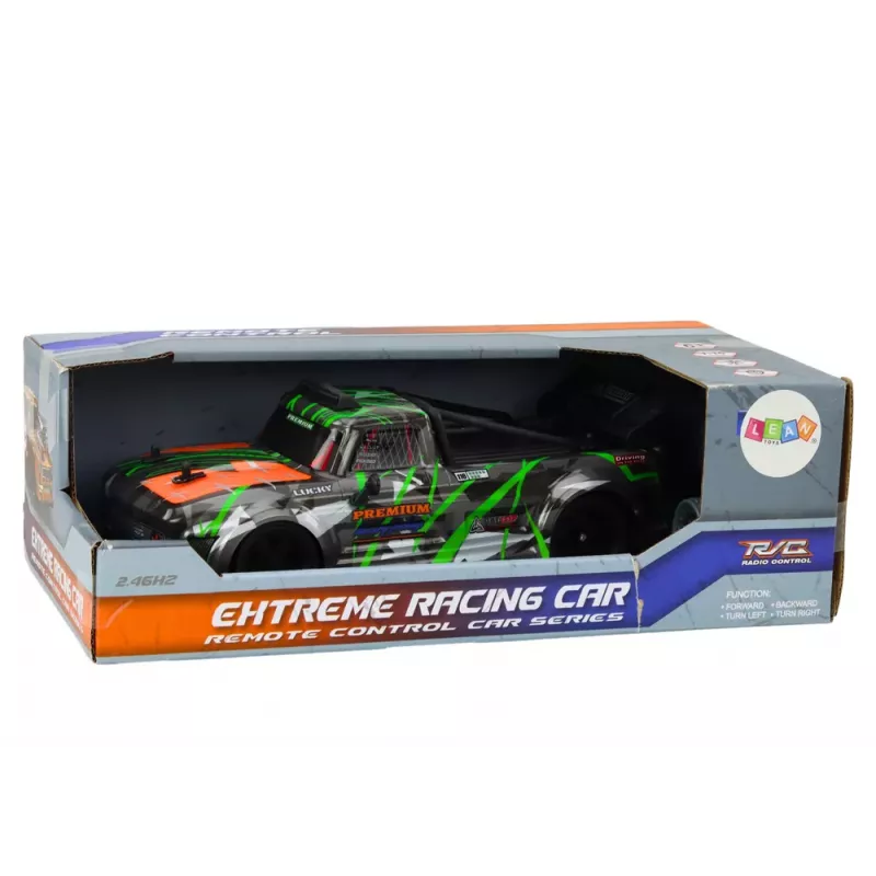 LEAN TOYS RC Samochód Zdalnie Sterowany 1:16 Gumowe Koła Drift Szaro-Zielony