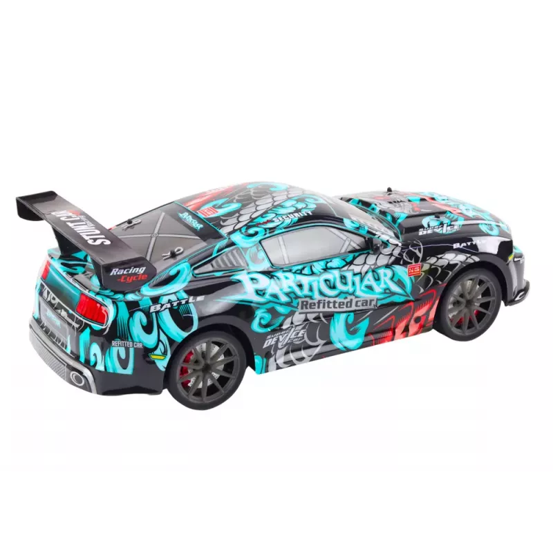 LEAN TOYS Duży Zdalnie Sterowany Samochód Sportowy RC 1:8 Światła Dźwięki Graffiti