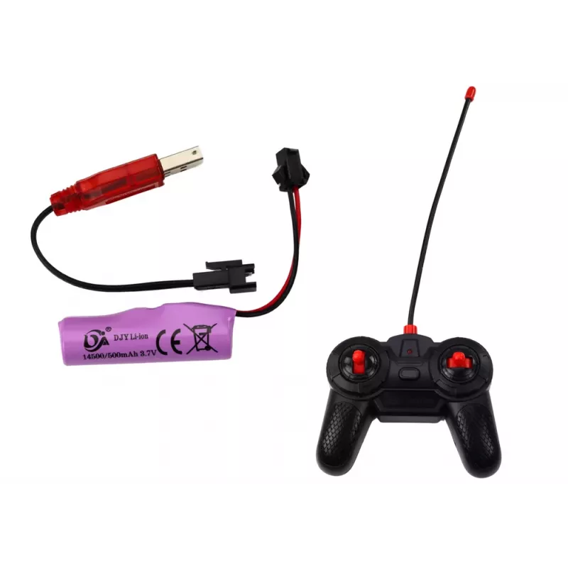 LEAN TOYS Zdalnie Sterowany Samochód RC Racer 1:12 Czerwony Światła Dźwięki