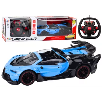 LEAN TOYS Samochód Sportowy Zdalnie Sterowany RC 1:12 Otwierane Drzwi Niebieski