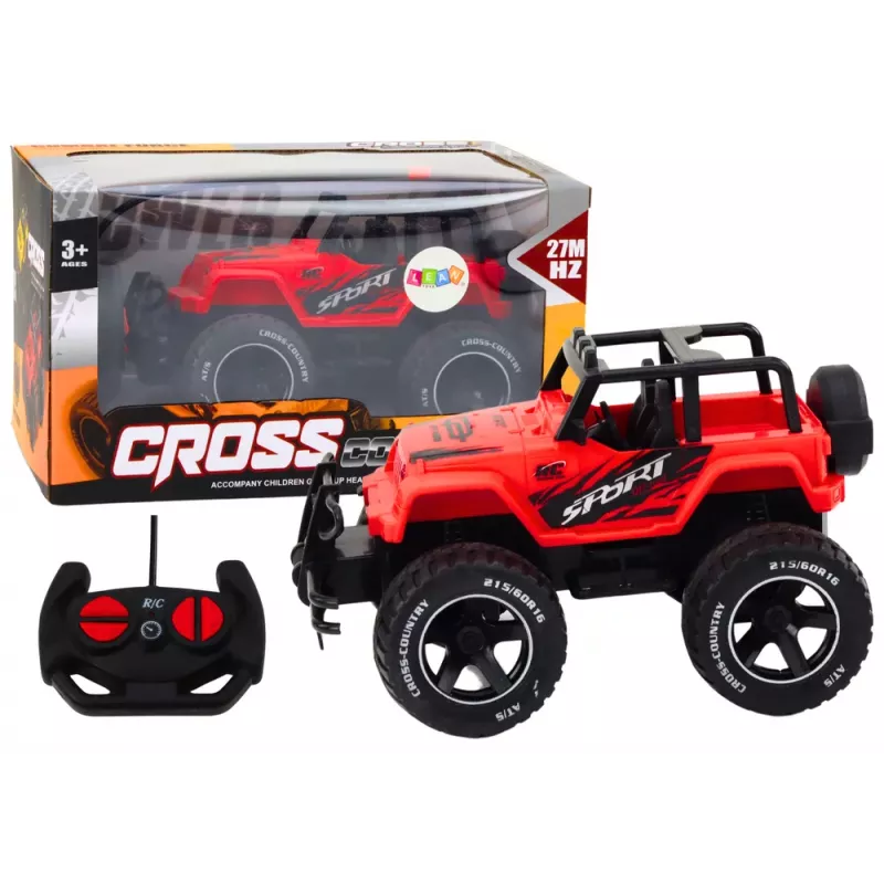 LEAN TOYS Samochód Zdalnie Sterowany Terenowy RC 1:18 Czerwony