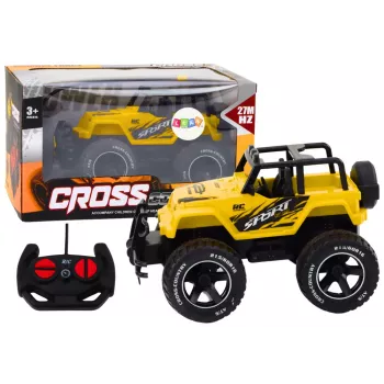 LEAN TOYS Zdalnie Sterowany Samochód Terenowy RC 1:18 Żółty