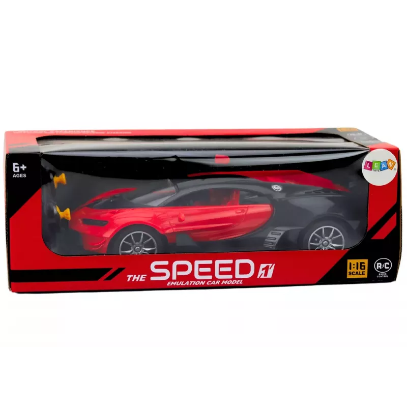 LEAN TOYS Zdalnie Sterowany Samochód Sportowy Czerwony 1:16 RC Car