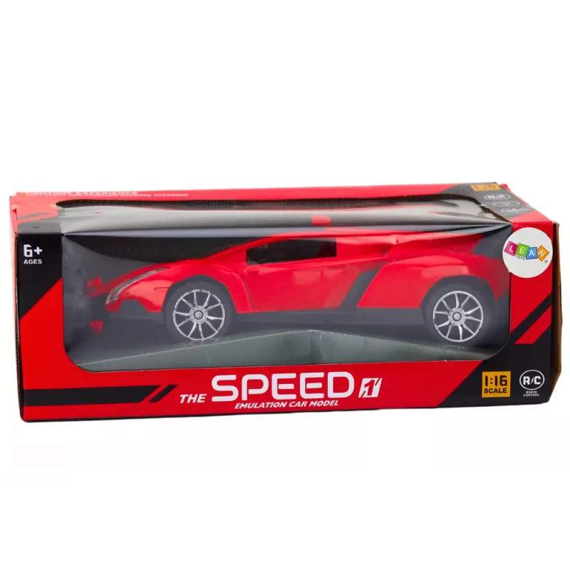 LEAN TOYS Zdalnie Sterowany Samochód Sportowy Czerwony 1:16 RC Car