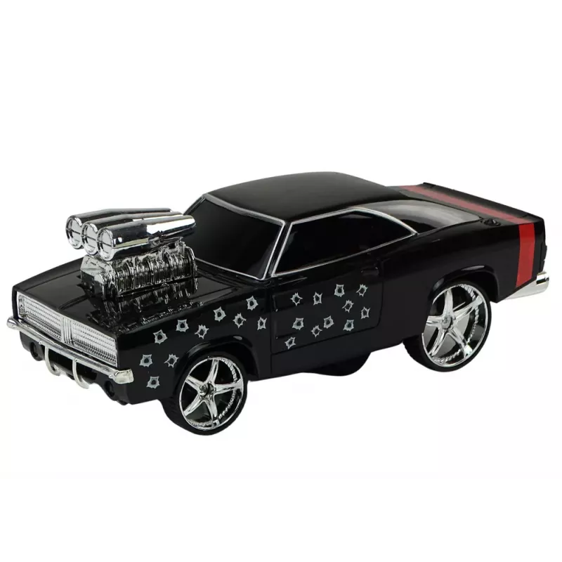 LEAN TOYS Samochód zdalnie sterowany 1:18 Drift 360 Światła Dźwięki Czarny