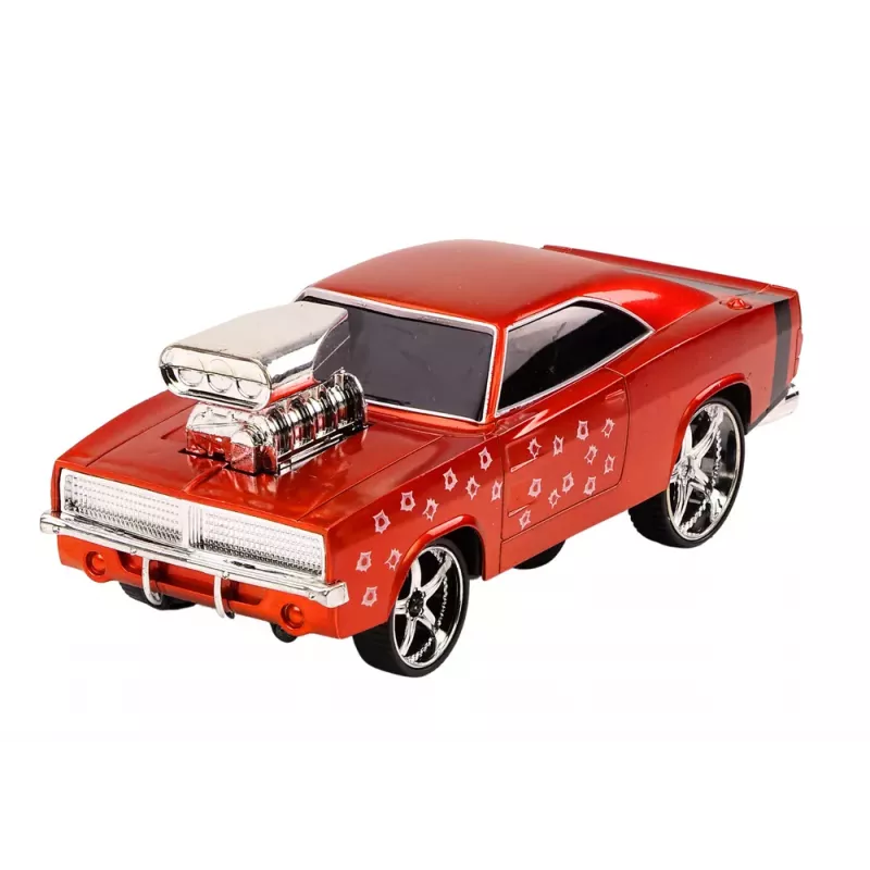LEAN TOYS Samochód zdalnie sterowany 1:18 Drift 360 Światła Dźwięki Czerwony