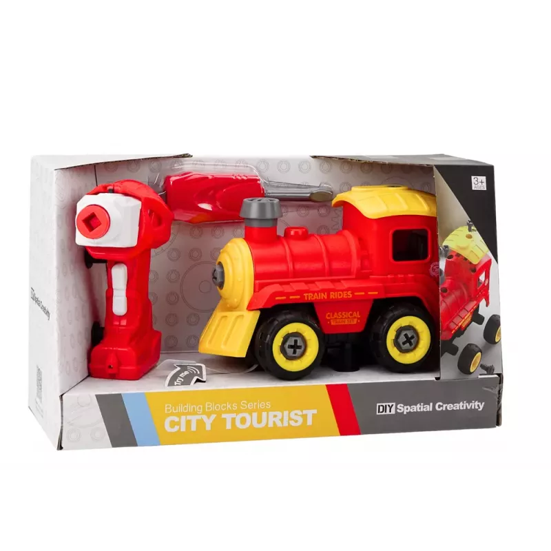 LEAN TOYS Zdalnie Sterowana Lokomotywa RC, Czerwona