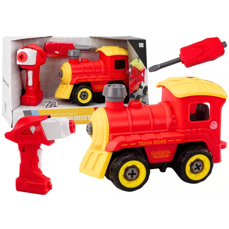LEAN TOYS Zdalnie Sterowana Lokomotywa RC, Czerwona