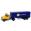 LEAN TOYS Ciężarówka Tir Naczepa Światła Dźwięki Napęd Żółty