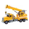 LEAN TOYS Truck Yellow Crane With Friction Drive Light and Sound Effects