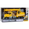 LEAN TOYS Truck Yellow Crane With Friction Drive Light and Sound Effects