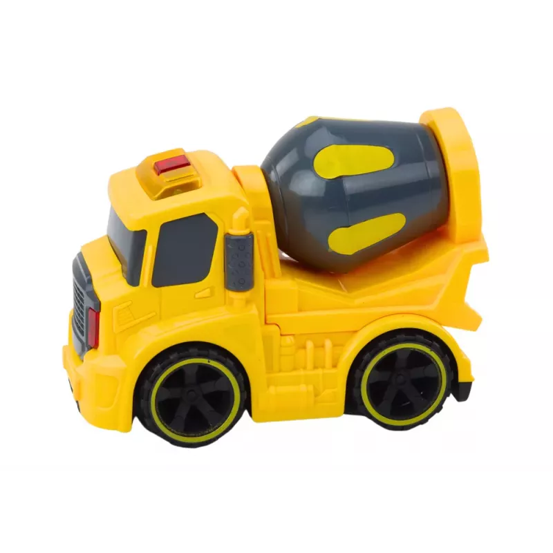 LEAN TOYS Betoniarka z światłami i dźwiękami Żółta