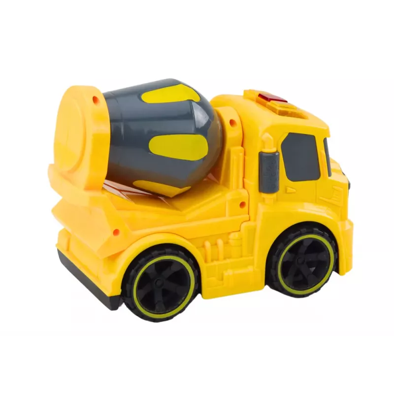 LEAN TOYS Betoniarka z światłami i dźwiękami Żółta