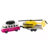 LEAN TOYS Samochód terenowy z łodzią lub helikopterem, napęd metalowy, skala 1:32, akcja pull-back, odlewane ciśnieniowo metalowe, różne kolory
