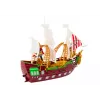 LEAN TOYS Rzymski Statek ze Światłami, Dźwiękami, Katapultą i Palmami