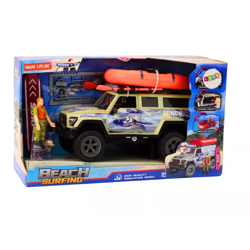 LEAN TOYS Serfera Off-Road Car Pontoon Board Accessories - Czarne deski trakcyjne do odzyskiwania przyczepności (para)